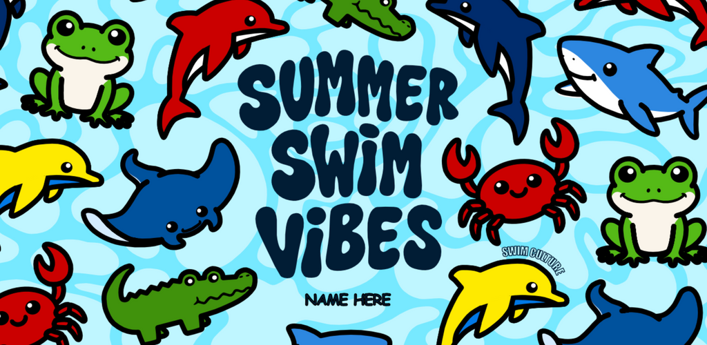 Summer Swim Vibes Towel