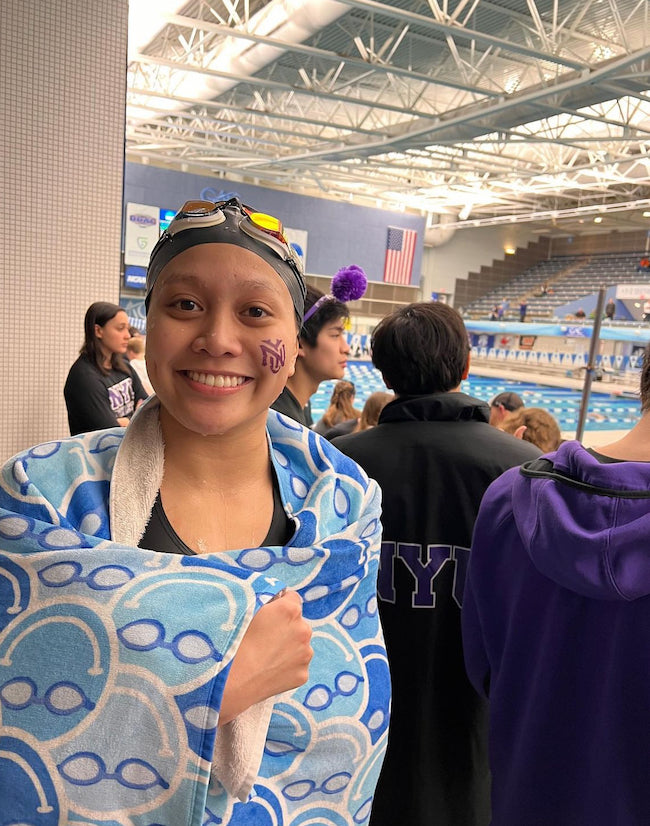 Happy Swim Blue Towel