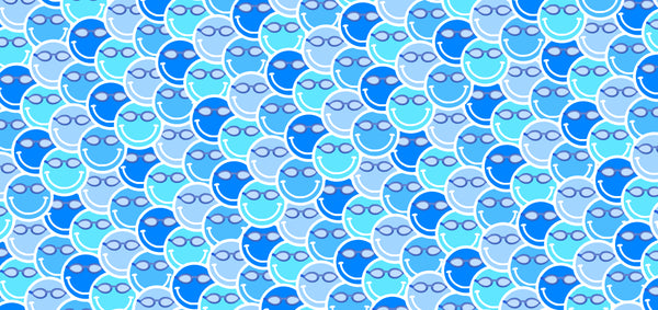 Happy Swim Blue Towel