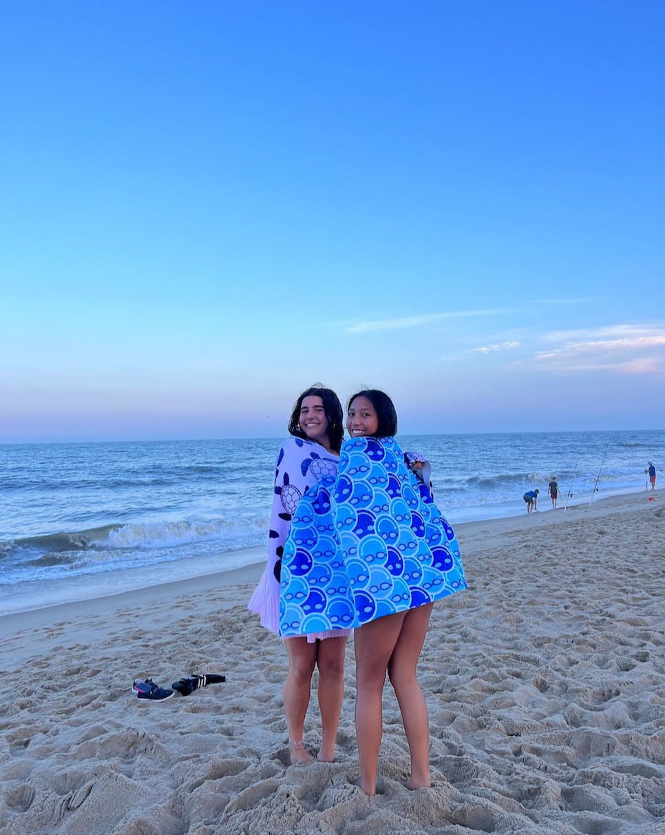 Happy Swim Blue Towel