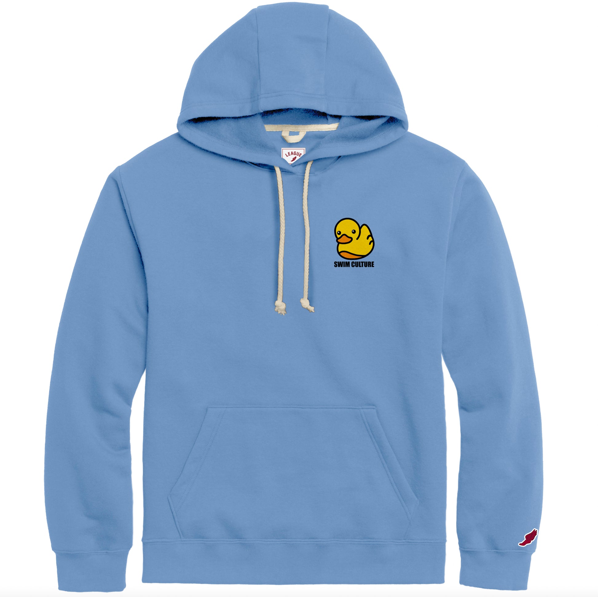 Embroidered Duckie Hoodie - Light Blue