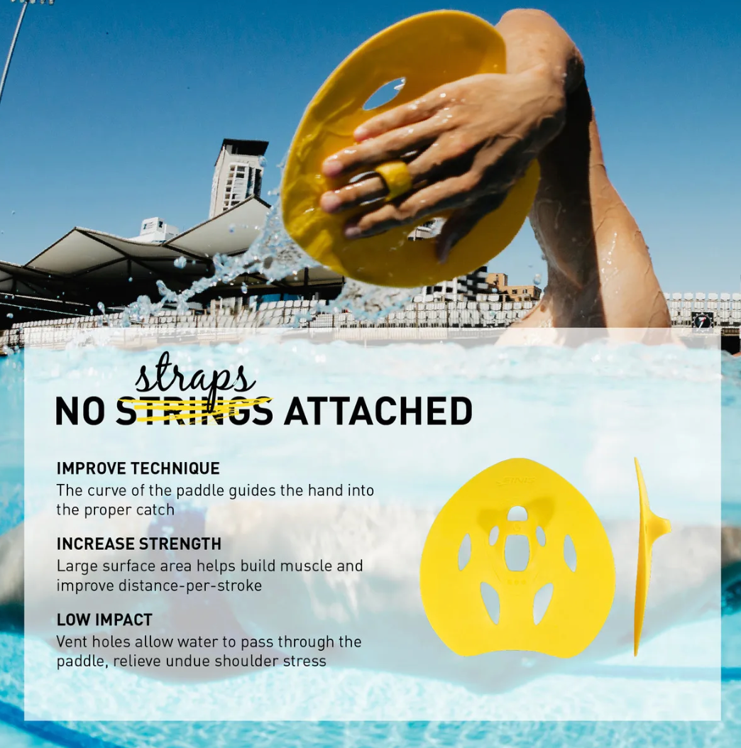 Finis Manta Paddles Yellow