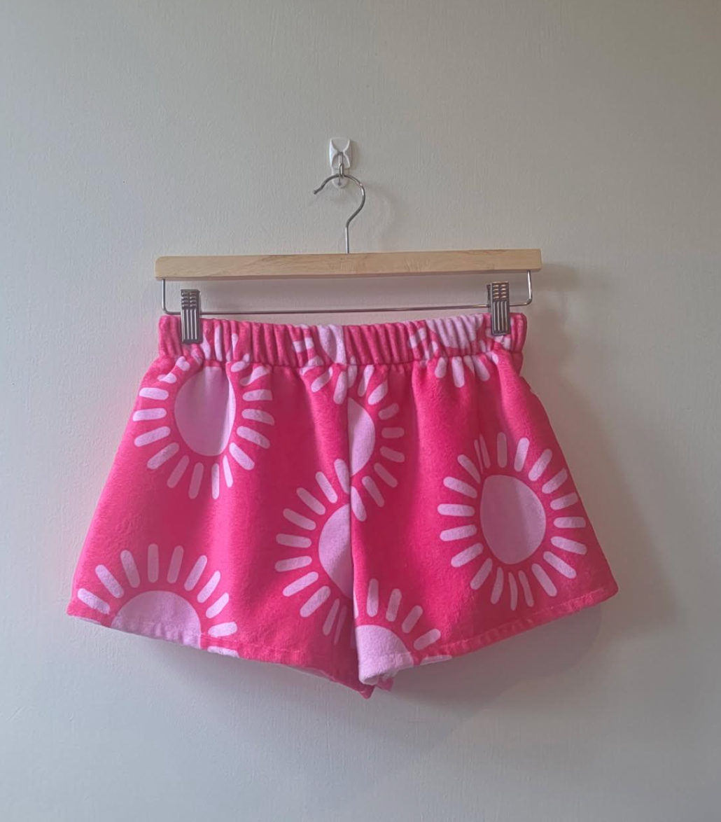 High Waisted Towel Shorties