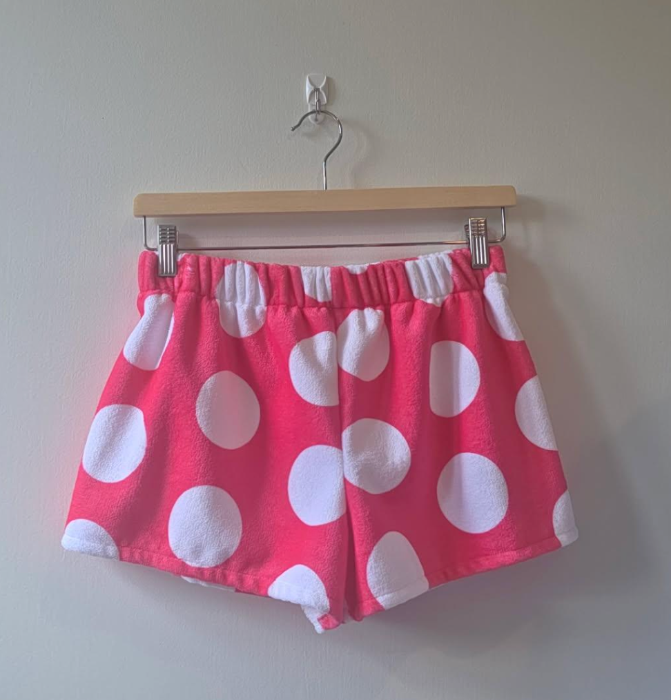 High Waisted Towel Shorties