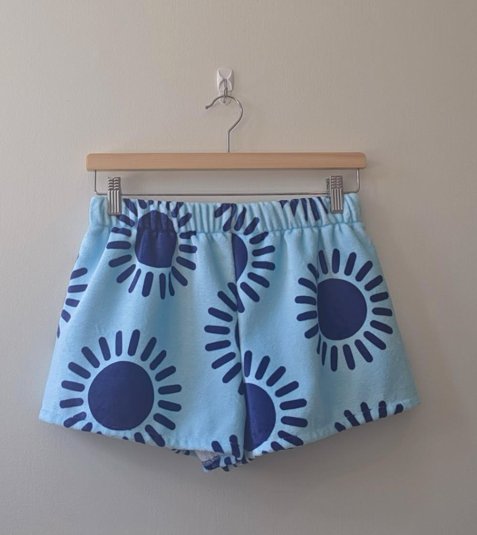 High Waisted Towel Shorties