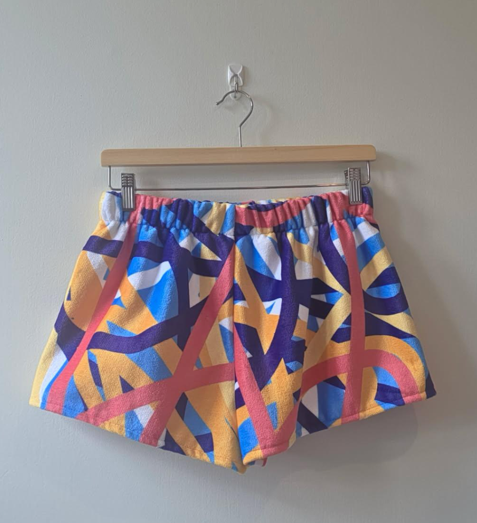High Waisted Towel Shorties