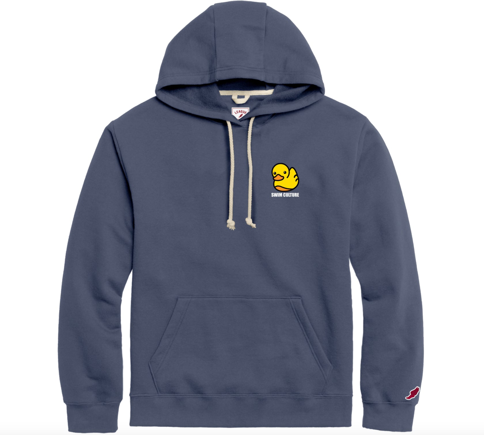 Embroidered Duckie Hoodie - Denim